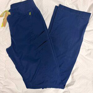 Medelita Blue cargo scrub pants XXS